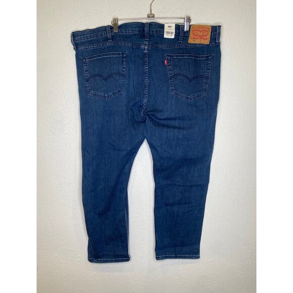 Levi’s 502 Tapered Leg Dark Blue Men’s Denim Jeans NWT 44 x 30 Big Tall Stretch - Picture 7 of 16